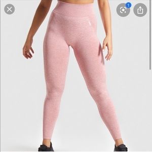 Gymshark flex leggings pink/white size xs